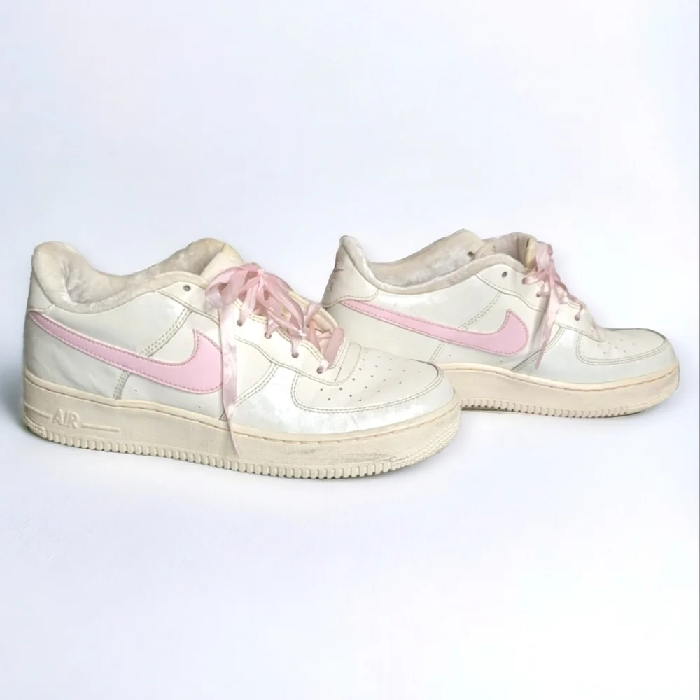 Nike Air Force 1 Sail Arctic Pink Girl's Size 7  Style# 314219-130 Pink & Cream